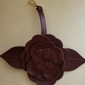 Kate Spade Leather Flower Keychain Bag Accessory